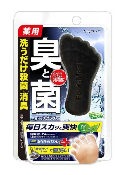 【６０個書き割り】【１容れもの分】 グラフィコ フットメジ 薬用フットソープ 清清しいペパーミント 65g ×６０個書き割り １容れもの分 【定め事品】【dcs】【t-3】