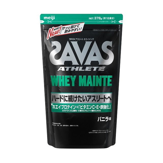 ザバス アスリート ホエイメンテ バニラ味 約18食分(378g)×5個セット ※軽減税率対象品