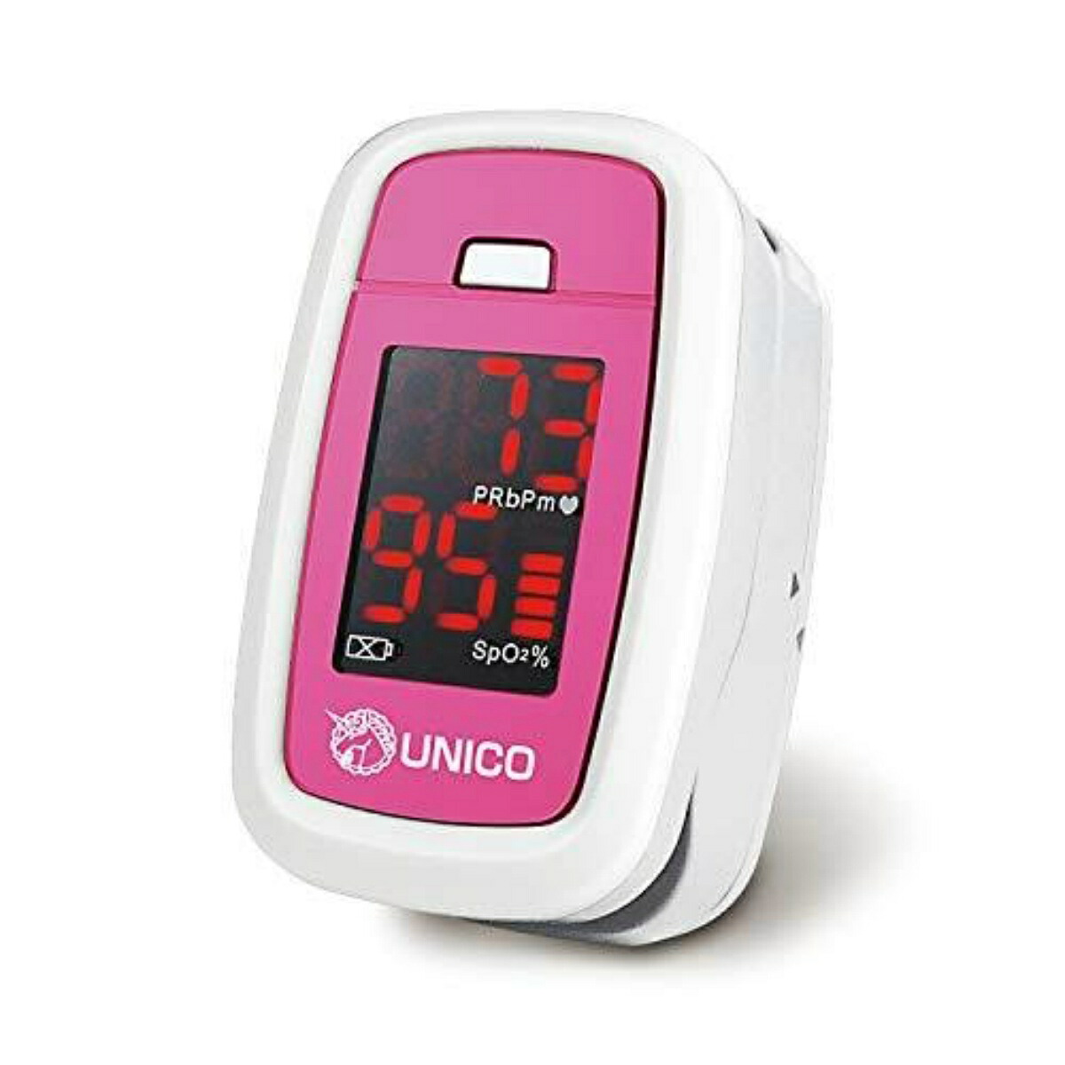 【１２個仕掛ける】【１入れもの分】 【診療設備公証】日進医療器 ユニコ 心臓の鼓動ともし火  50DL1P サクラ色 １仕掛ける (落っこちる押しとどめる同盟罷業一回り付)  パルスオキシメーター 血中O飽和度 100分率見せびらかす×１２個仕掛ける １入れもの分 【置き目品】【ns】