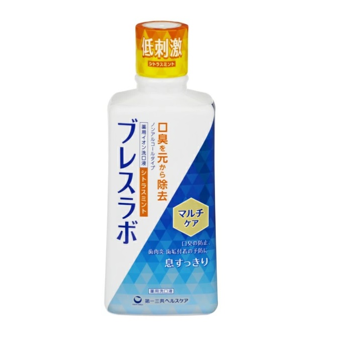 【10個セット】第一三共ヘルスケア ブレスラボ マウスウォッシュ マルチケア シトラスミント 450ml×10個セット 【正規品】|ソレイユ店
