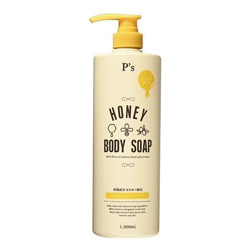 【１０個セット】【１ケース分】 P's はちみつボディソープ 1000ml×１０個セット 　　１ケース分　【正規品】