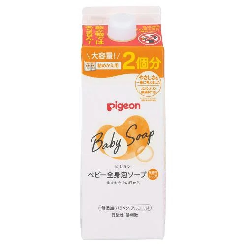 【５個セット】ピジョン ベビー全身泡ソープ しっとり 詰めかえ用2回分(800ml)×５個セット 【正規品】【k】【mor】【ご注文後発送までに2週間前後頂戴する場合がございます】