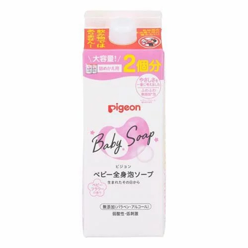 【５個セット】ピジョン ベビー全身泡ソープ ベビーフラワー 詰めかえ用2回分(800ml)×５個セット 【正規品】【k】【mor】【ご注文後発送までに1週間前後頂戴する場合がございます】
