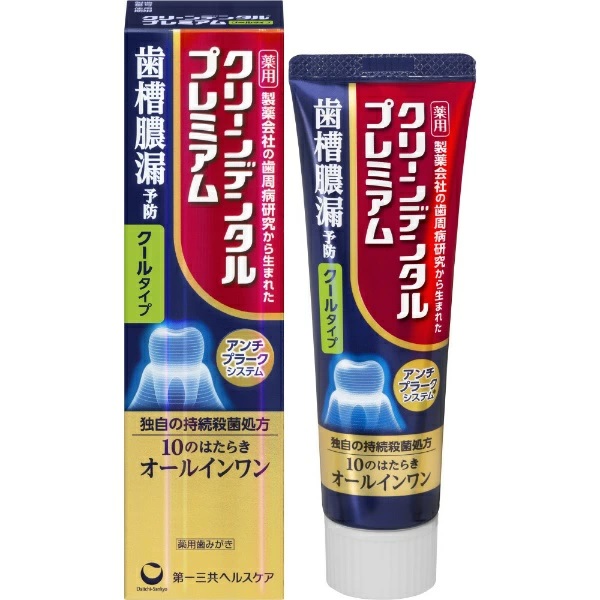 通常便なら送料無料 第一三共ヘルスケア クリーンデンタルプレミアム クールタイプ 100g ×５０個セット １ケース分 fucoa.cl