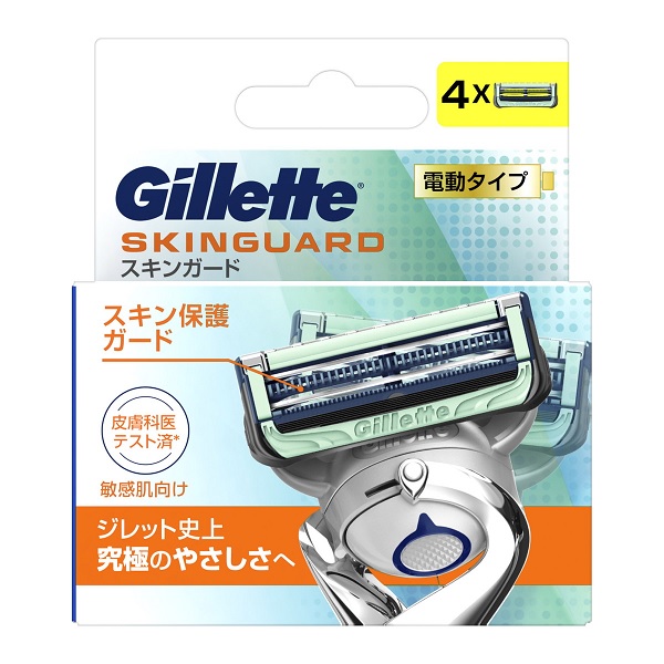 PG ジレット スキンガード 電動タイプ 替刃(4個入)×40個セット 1ケース分 シェービング PG ジレット スキンガード フレックスボール マニュアル ホルダー 替刃2個入