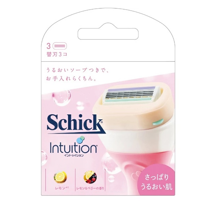 【１０個セット】 シック イントゥイション さっぱりうるおい肌 替刃(3個入)&times;１０個セット【正規品】【k】【mor】【ご注文後発送までに2週間前後頂戴する場合がございます】｜ソレイユ店