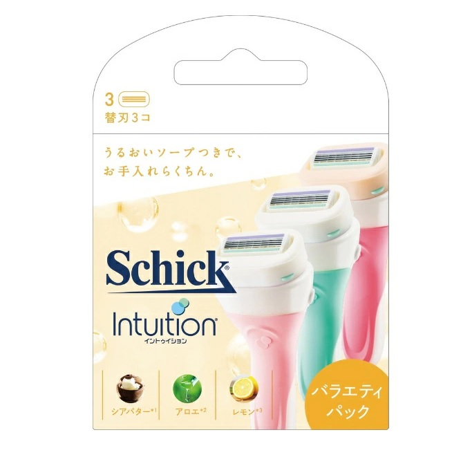 【１０個セット】 シック イントゥイション バラエティパック 替刃(3個入)&times;１０個セット【正規品】【k】【mor】【ご注文後発送までに2週間前後頂戴する場合がございます】【t-6】｜ソレイユ店