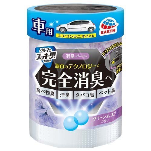 【２４個セット】 クルマのスッキーリ！Sukki-ri! 消臭パール クリーンムスクの香り 160g×２４個セット　１ケース分 【正規品】【dcs】