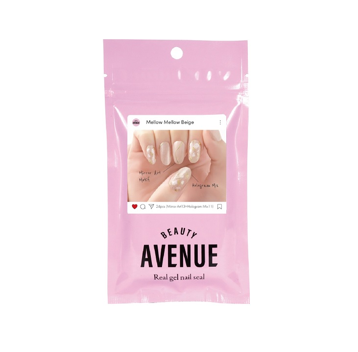 【１０個セット】 アイエスリンク BEAUTY AVENUE リアルジェルネイルシール ベージュワンカラー(24枚入)×１０個セット 楽天市場】アイエスリンク BEAUTY AVENUE リアルジェルネイルシール
