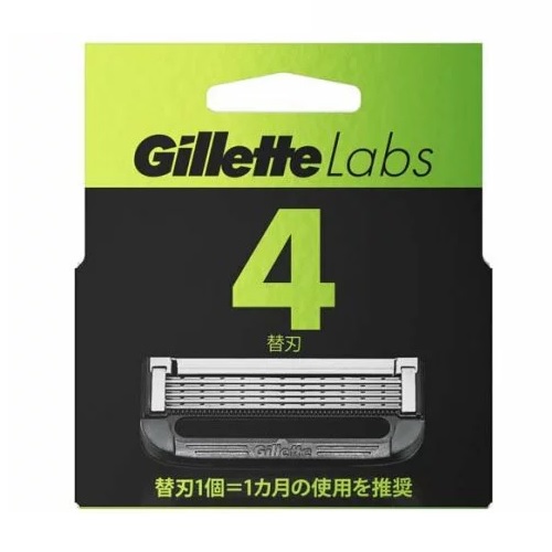 【２０個セット】P&G ジレット Gillette Labs 替刃(4個入)&times;２０個セット 【正規品】【mor】【ご注文後発送までに2週間前後頂戴する場合がございます】｜ソレイユ店