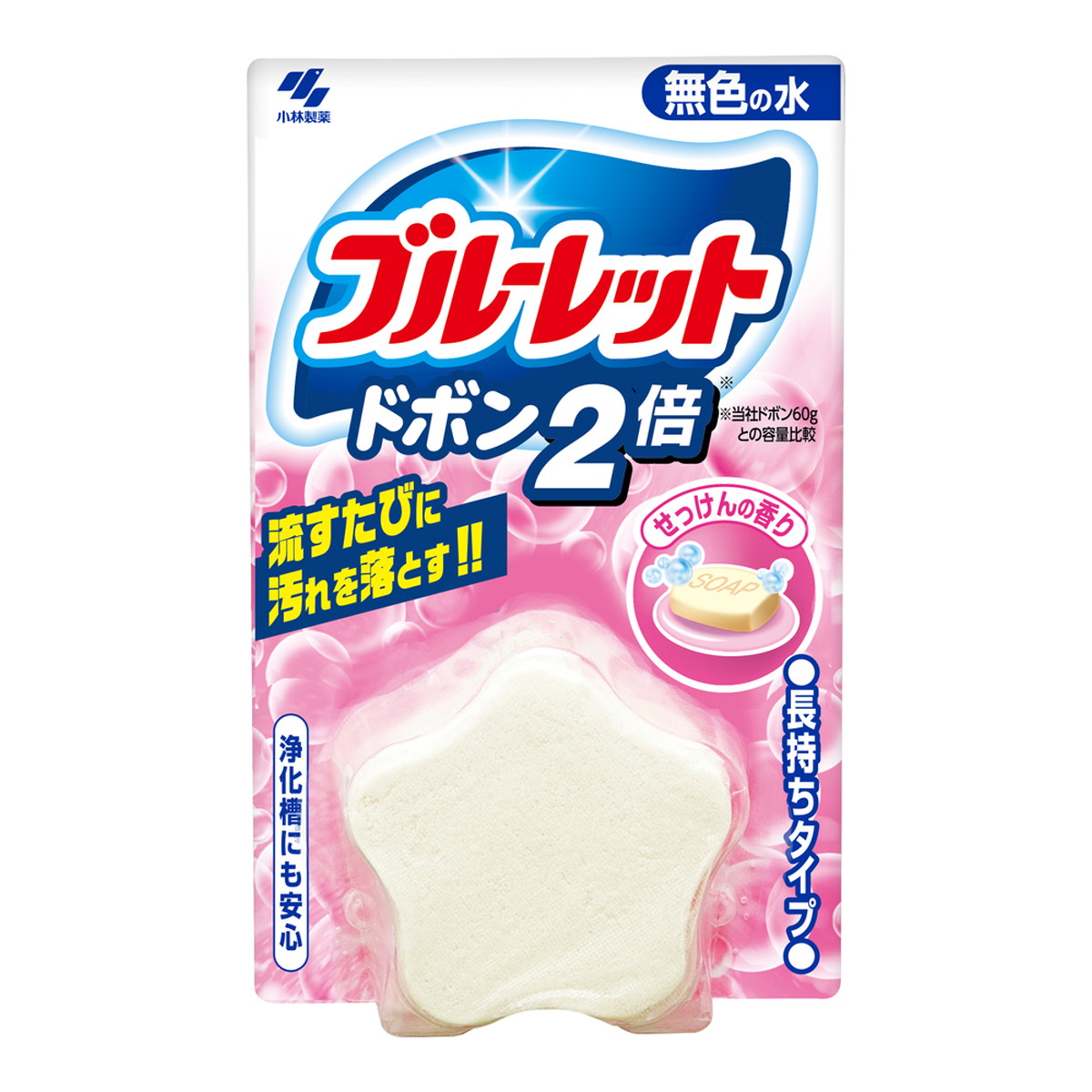 【４８個セット】【１ケース分】 小林製薬 ブルーレット ドボン 2倍 無色 せっけんの香り 120g×４８個セット　１ケース分【正規品】【t-6】