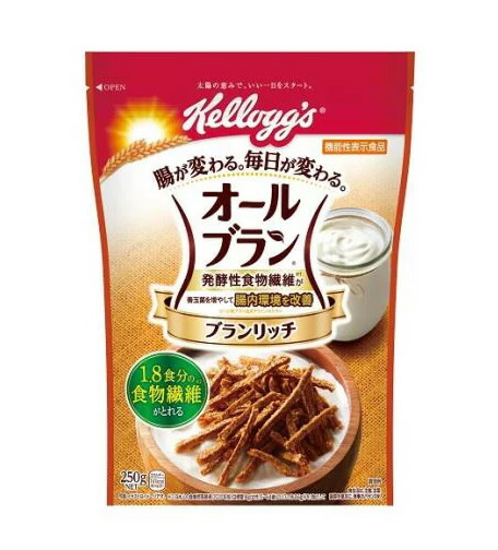 【２０個セット】 ケロッグ オールブラン　ブランリッチ　250g×２０個セット【正規品】 ※軽減税率対象品