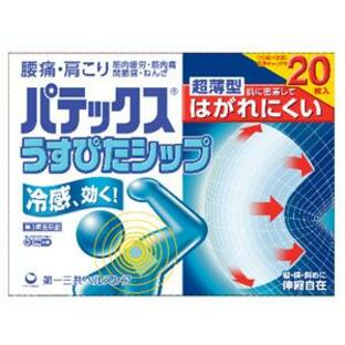 【第3類医薬品】【５個セット】 パテックスうすぴたシップ ２０枚×５個セット【正規品】
