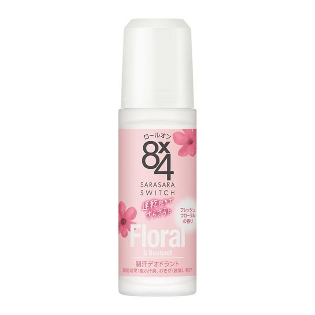 【１０個セット】 花王 8ｘ4 ロールオン フレッシュフローラル(45ml)×１０個セット 【正規品】