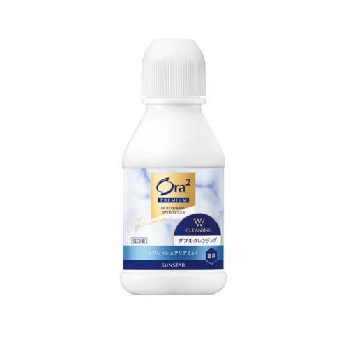 【２０個セット】 サンスター オーラツー プレミアムマウスウォッシュ Wクレンジング リフレッシュクリアミント(80ml)×２０個セット 【正規品】