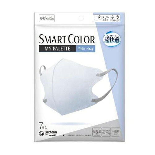 【８０個仕掛ける】【１入れもの分】 ユニ・チャーム 超好いたらしい SMARTCOLOR MyPalette White×Gray ふつう(7枚入)×８０個仕掛ける １入れもの分【置き目品】【mor】