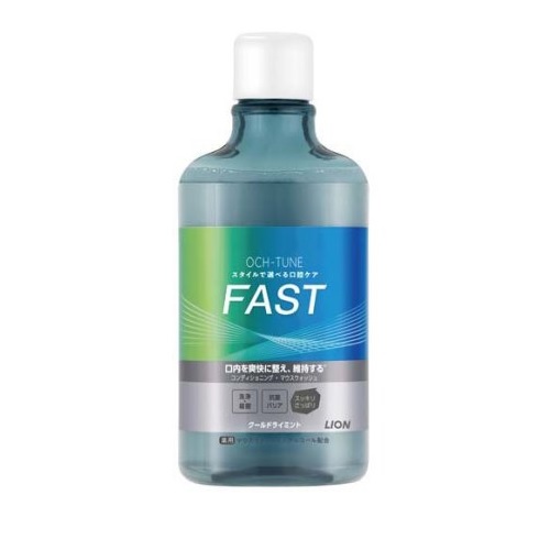 【２０個セット】 ライオン OCH-TUNE マウスウォッシュ FAST クールドライミント(600ml)&times;２０個セット【正規品】｜ソレイユ店