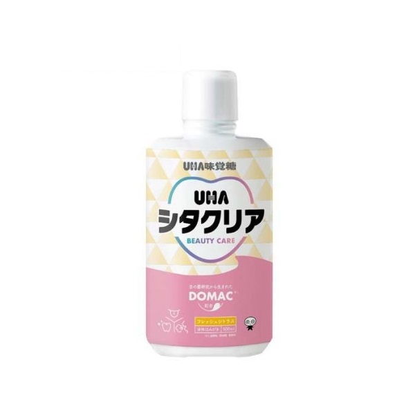 【１０個セット】 ユーハ UHAシタクリア 液体はみがき フレッシュシトラス(500ml)×１０個セット【正規品】