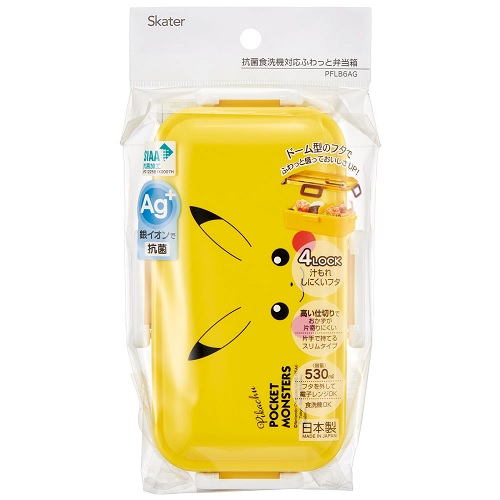 【４８個セット】【１ケース分】 スケーター ふわっと弁当箱 ポケットモンスター ピカチュウフェイス23(530ml)×４８個セット　１ケース分　【正規品】