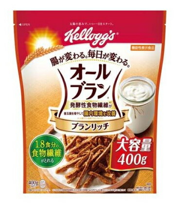 【２０個セット】 ケロッグ オールブラン ブランリッチ 大容量(400g)×２０個セット 【正規品】 ※軽減税率対象品