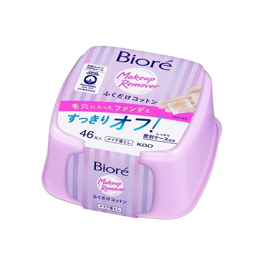 【２４個書き割り】【１容れもの分】 名取り草 ビオレ メイク落とし ふくだけ綿織物 本体(46枚入)×２４個書き割り １容れもの分【定まり品】