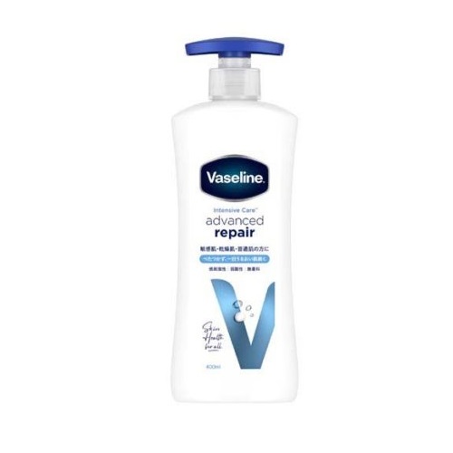 【１０個セット】 ユニリーバ ヴァセリン インテンシブケア アドバンスドリペア ボディローション 無香料(400ml)×１０個セット【正規品】
