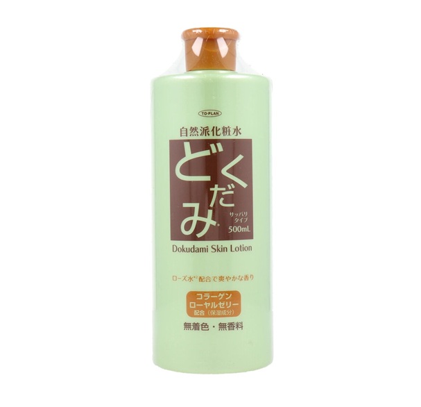 【２４個セット】【１ケース分】 東京企画販売 トプラン 自然派化粧水 どくだみ(500ml)&times;２４個セット　１ケース分【正規品】【ori】｜ソレイユ店