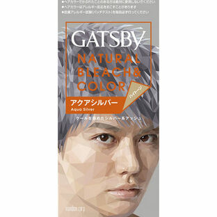 【３６個仕掛ける】【１入れもの分】 ギャツビー ナチュラルブリーチカラー アクアシルバー(1仕掛ける)×３６個仕掛ける １入れもの分 【置き目品】【dcs】
