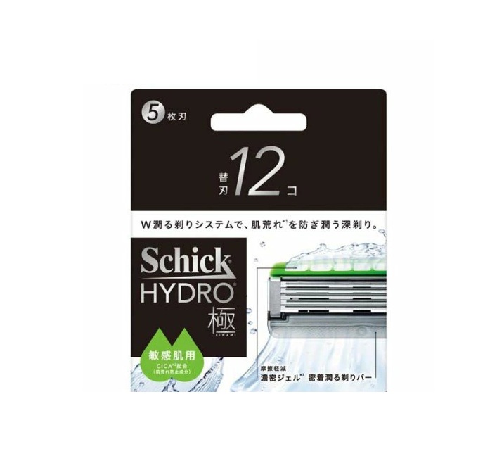 【３個セット】 シック ハイドロ極 敏感肌 替刃(12個入)&times;３個セット【正規品】【ori】【t-4】｜ソレイユ店