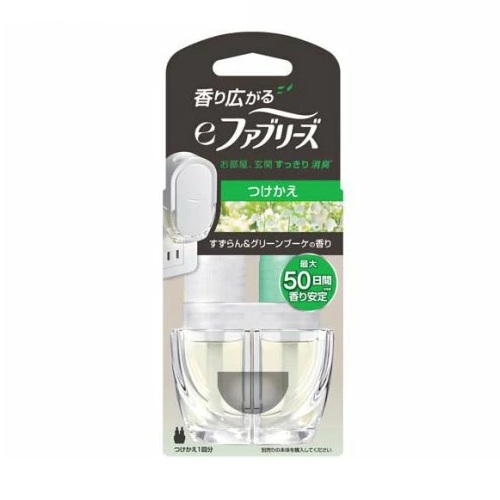 【２０個仕掛ける】 P\u0026G 芳ばしさ広がるeファブリーズ 室内・部屋の入り口用 すずらん＆緑であること胸花 つけかえ(1個)×２０個仕掛ける【置き目品】