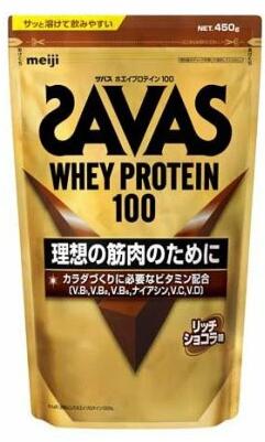 【１０個仕掛ける】 明治 ザバス ホエイプロテイン100 分限者黒茶味(450g)×１０個仕掛ける【置き目品】 ※助け出す税率客体品
