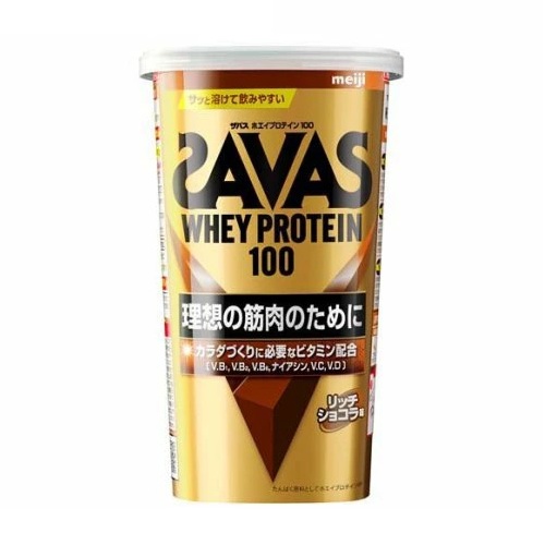 【３個セット】 明治 ザバス ホエイプロテイン100 リッチショコラ味(280g)&times;３個セット【正規品】※軽減税率対象品｜ソレイユ店