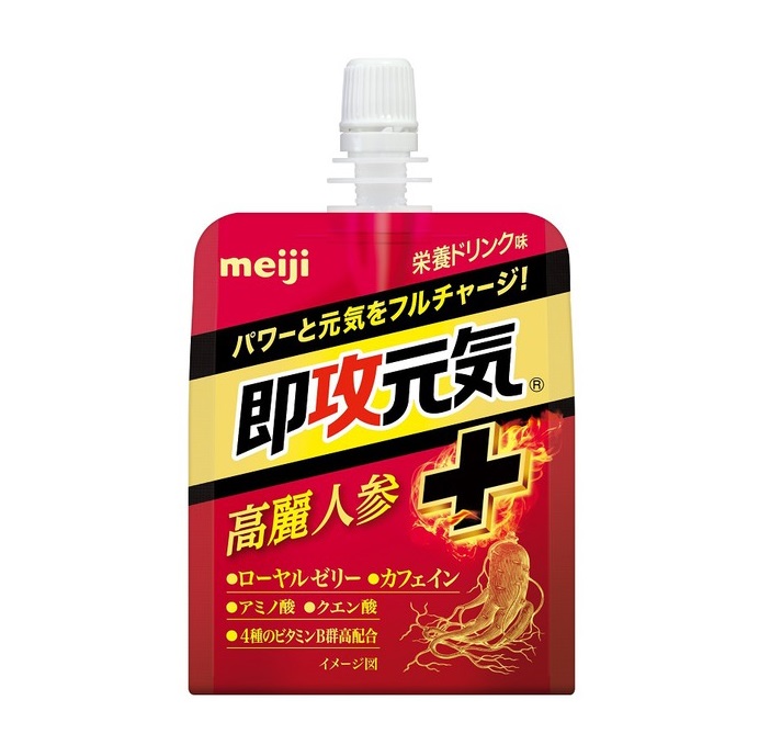 【３０個セット】 明治 即攻元気ゼリー 高麗人蔘+栄養ドリンク味(180g)×３０個セット【正規品】※軽減税率対象品