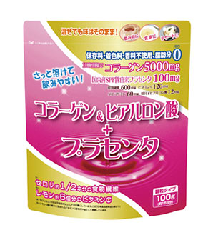 【３０個セット】 コラーゲン＆ヒアルロン酸+プラセンタ　100g&times;３０個セット【正規品】 ※軽減税率対象品｜ソレイユ店