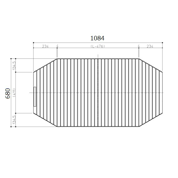 TOTO　風呂ふた シャッター式風呂蓋楕円1100用 【EKK84143W1】