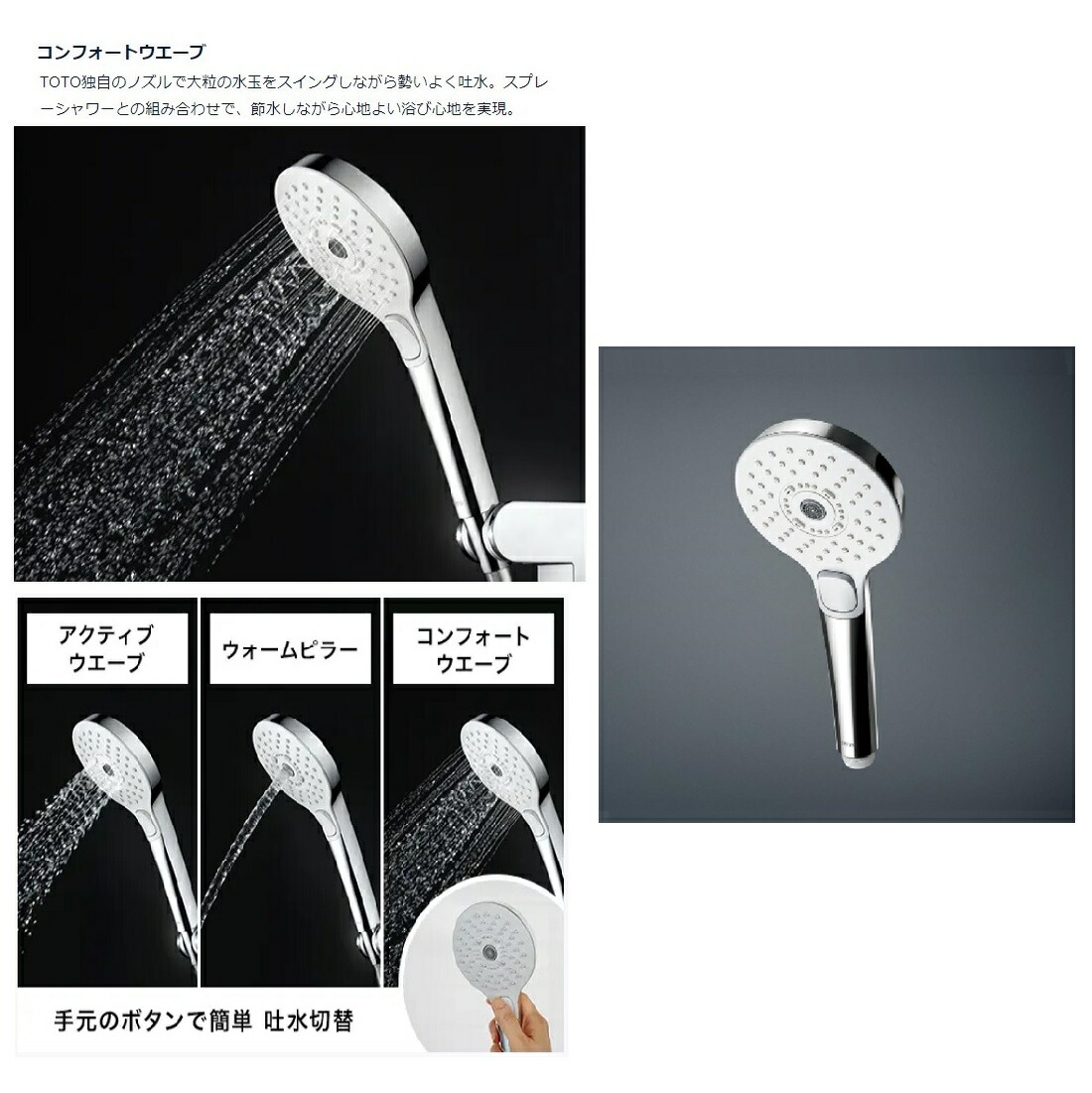 楽天市場】TOTO パーツ 【THC69C】 シャワーヘッド