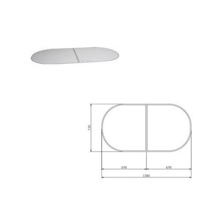 未使用品　タカラスタンダード 風呂フタ（2枚組） フロフタMPL-12WN2 楽天市場】タカラ 浴室用オプション風呂フタ(2枚組)【フロフタ