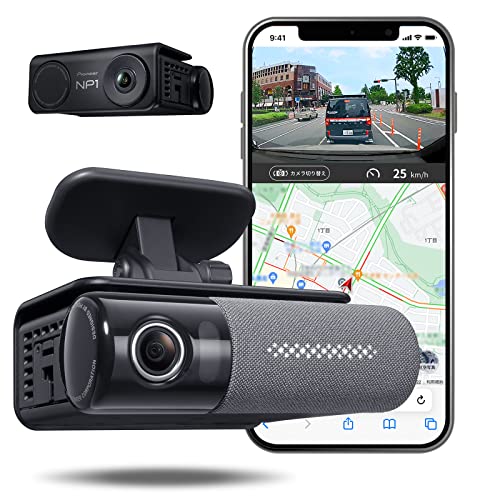 Alexa利用可能 LTE通信 クラウド保存 駐車監視 後続車異常接近通知 GPS 明暗補正 前後カメラ フルHD 随時アップデート スマホアプリ連携 SDカード32GB NP-001