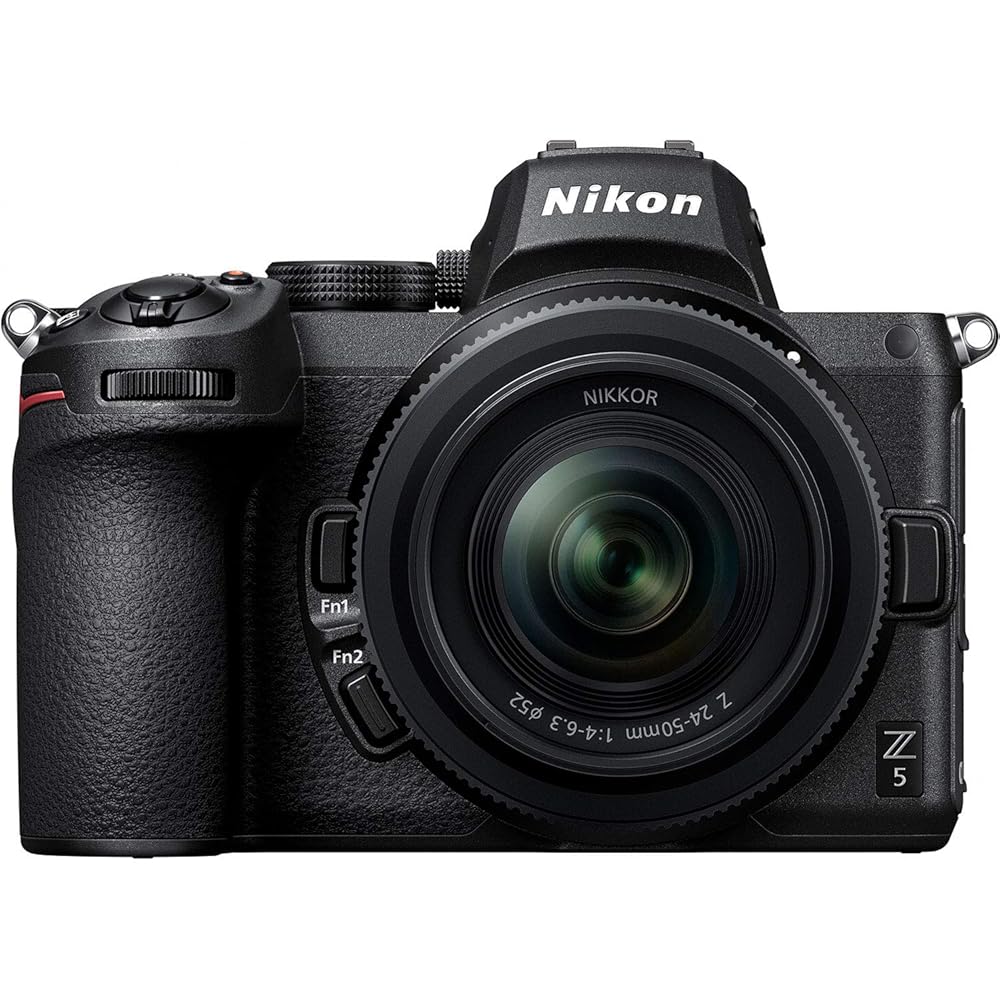 Nikon 鏡鑑受け答え一眼写真機 Z5 水晶体一揃いの道具 NIKKOR Z 24-50粍 f/4-6.3 嘱する Z5LK24-50 黒いこと