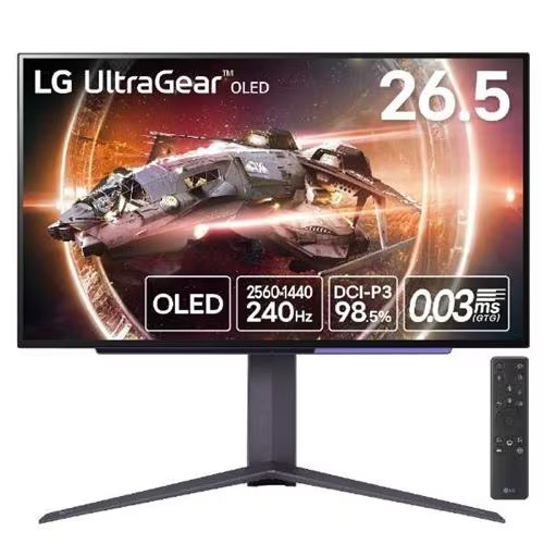 UltraGear OLED 27GS95QE-B 26.5インチ WQHD(2560x1440) ゲーミングモニター 有機EL 240Hz 0.03ms(GTG) 54,533円