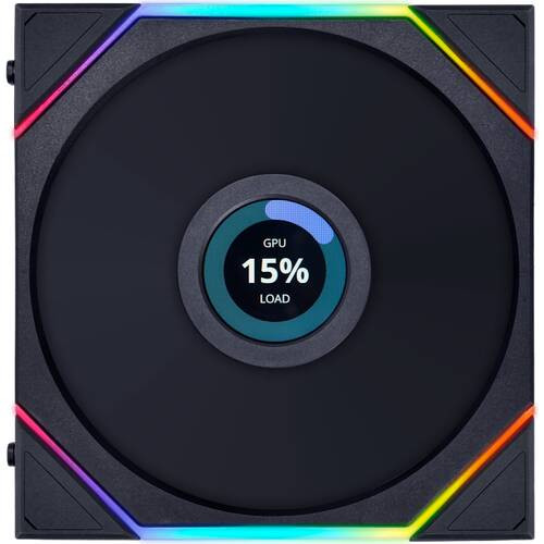 UNI FAN TL LCD 140 BK Single Pack UF-TL140-LCD-1B