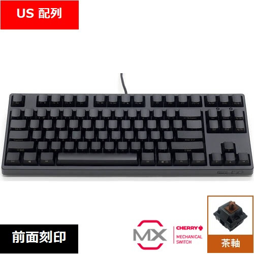 Majestouch 3 NINJA テンキーレス 茶軸 英語配列 前面刻印 マットブラック FKBN87M/EFMB3 メカニカルキーボード