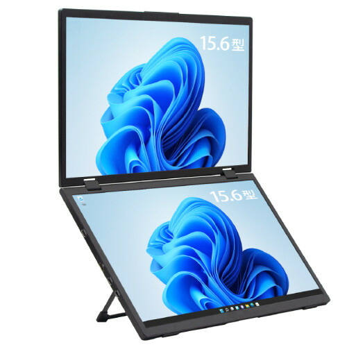 LCD15HC-IPSDUAL デュアルモバイルモニター 15.6in 盛りだくさん固定ディスク ｘ2 IPSダイアログボックス