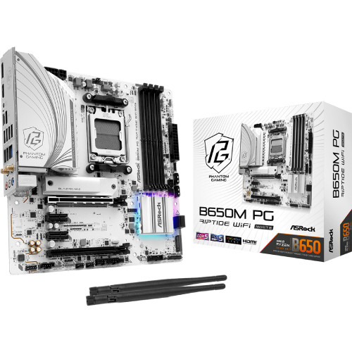 B650M PG Riptide 無線LAN White