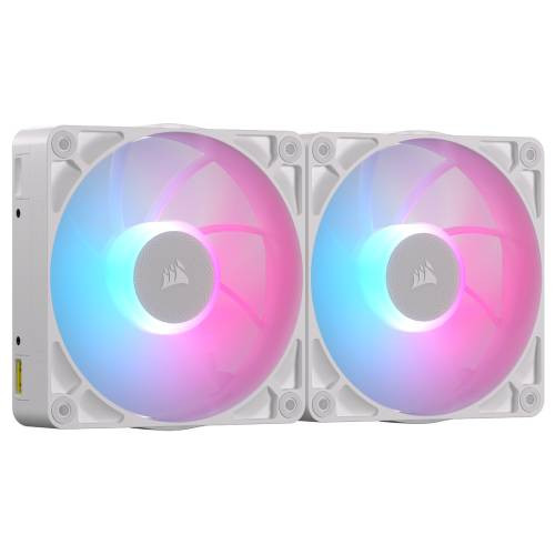 iCUE LINK RX140 MAX RGB WHITE Dual Fans Starter Kit CO-9051040-WW