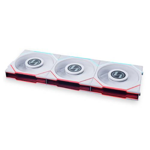 UNI FAN TL Wireless WT LCD模範例 リバースブレード トリプル容器に並べる UF-RS-TL120-LCD-WLS-3W