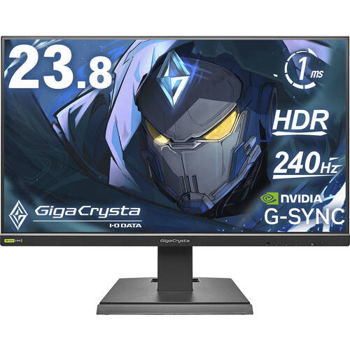 GigaCrysta KH-GD242UDB シャドウブラック 23.8in 盛りだくさん固定ディスク ゲーミングモニター 240サイクル 1ms(GTG) ADSダイアログボックス