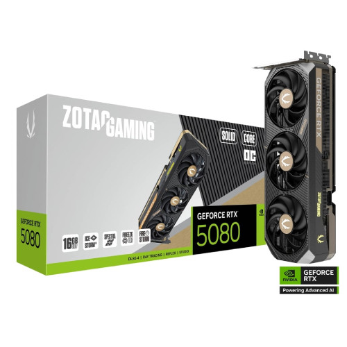 ZOTAC GAMING GeForce RTX 5080 SOLID CORE OC 16GB GDDR7　RTX5080SOLIDCOC16G/ZT-B50800J