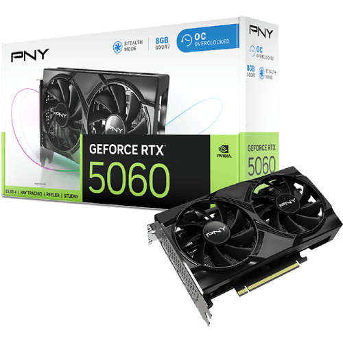 PNY GeForce RTX 5060 8GB Overclocked Dualfan VCG50608DFXPB1-O|ツクモ 店