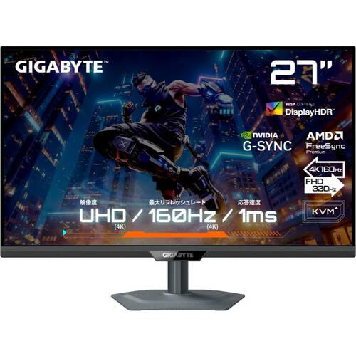 M27UP 27in 4K ゲーミングモニター 4K/160サイクル FHD/320サイクル SS-IPS 1ms